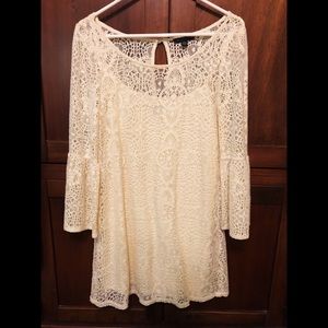 AEO Cream lace dress